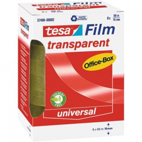 tesafilm transparent Office - Box reißfestes Klebeband mit starker Hafteigenschaft