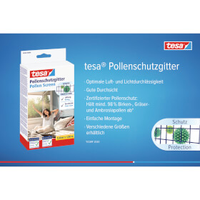 tesa Pollenschutzgitter schützt optimal vor Pollen sowie Insekten 