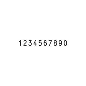 Classic 15510 Ziffernbänderstempel mit 10 Bändern, 5 mm Schrift