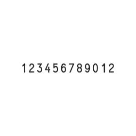 Classic 15412 Ziffernbänderstempel mit 12 Bändern, 4 mm Schrift
