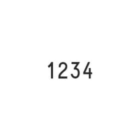 Classic 15154 Ziffernbnderstempel mit 4 Bndern, 15 mm Schrift
