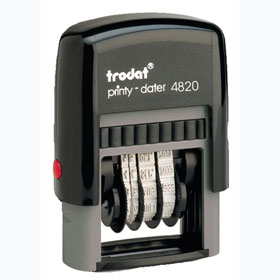 Trodat Printy 4820 Datumstempel 4, 0 mm Schrifthhe, Monat in Buchstaben