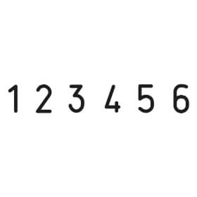 Trodat Professional 5546 Ziffernstempel 4 mm Schrifthöhe, 6-stellig