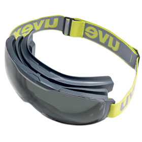 uvex Schutzbrille megasonic maximales Sichtfeld durch rahmenloses Design