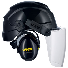 uvex Helmkapselgehrschutz pheos K2P magnet 2600215 zur Anbringung an Schutzhelm mit Magnet