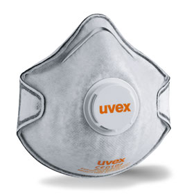 uvex Atemschutzmaske silv - Air c 2220 FFP2 mit Ausatemventil und Aktivkohlefilter, Schutzstufe FFP2 D
