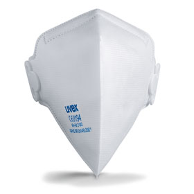 uvex Atemschutzmaske silv - Air c 3100 FFP1 Einwegmaske, Faltmaske Schutzstufe FFP1 D