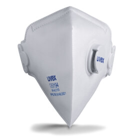 uvex Atemschutzmaske silv - Air c 3110 FFP1 Einwegmaske, Faltmaske mit Ausatemventil, Schutzstufe FFP1 D
