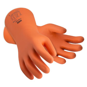 uvex Chemikalienschutzhandschuh u-chem 3500 mit nahtlosem Baumwoll-Liner für hohen Komfort