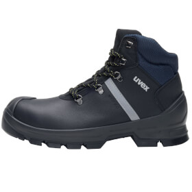 uvex 2 construction Sicherheitsschuhe S3 SRC Schnürstiefel mit wasserabweisendem Leder