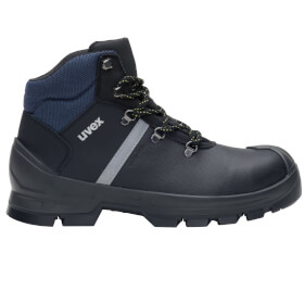 uvex 2 construction Sicherheitsschuhe S3 SRC Schnürstiefel mit wasserabweisendem Leder