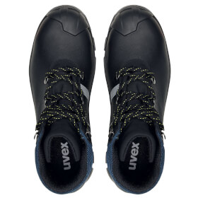 uvex 2 construction Sicherheitsschuhe S3 SRC Schnürstiefel mit wasserabweisendem Leder