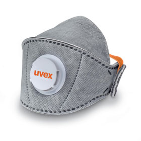 uvex Atemschutzmaske silv - air 5220+ FFP2 Faltmaske mit Ausatemventil und Aktivkohleschicht