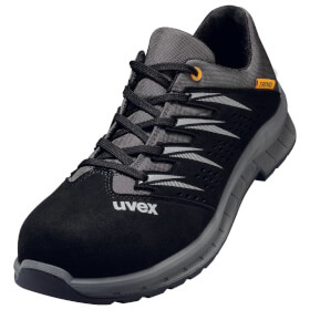 uvex 2 trend gelochter Sicherheitshalbschuh 69478 S1 SRC grau, schwarz sportlicher Halbschuh mit breiter Passform