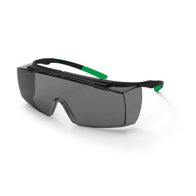 uvex Schutzbrille super f OTG mit Schweißerschutz Überbrille mit Schweißerschutzstufe 3