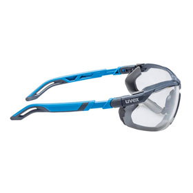uvex Schutzbrille i-5 guard durch verstellbare Bügel, optimale Anpassung an viele Gesichtstypen