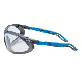 uvex Schutzbrille i-5 guard durch verstellbare Bügel, optimale Anpassung an viele Gesichtstypen