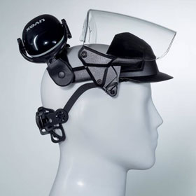 uvex Gesichtschutz pheos faceguard mit Gehörschutz vormontiertes Schutzsystem zur Entlastsung der Wirbelsäule