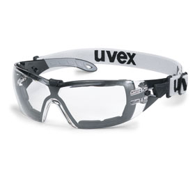 uvex Schutzbrille pheos guard Schutzbrille mit Kopfband bietet abdichtenden Schutz