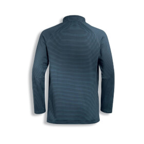 uvex suxxeed Halfzip Shirt blau sportliches langarm Shirt mit Stehkragen und Reiverschluss