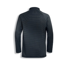 uvex suxxeed Halfzip Shirt graphit sportliches langarm Shirt mit Stehkragen und Reiverschluss