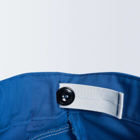 uvex perfect Bundhose kornblau Arbeitshose mit zwei Seitentaschen, Eingriff und zwei Zollstocktaschen