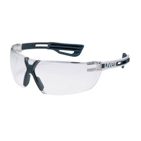 uvex Schutzbrille x - fit pro mit weicher Nasenauflage und flexiblen Bügeln