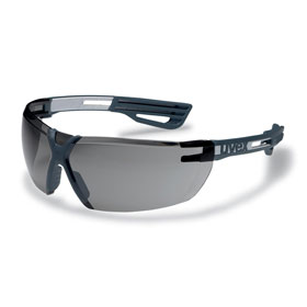 uvex Schutzbrille x - fit pro grau mit weicher Nasenauflage und flexiblen Bügeln