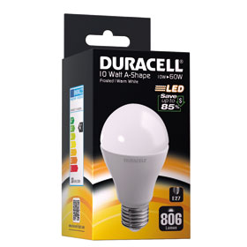 LED-Leuchtmittel DURACELL A-Shape LED A21 frosted