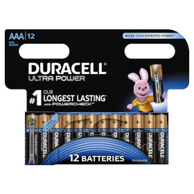 Duracell Ultra Power AAA (MX2400 / LR03) Alkaline - Batterie mit Powercheck im Sparpaket