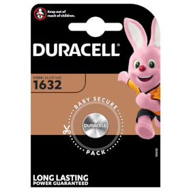 Duracell Knopfzellen 1632 (DL / CR1632) Knopfzellenbatterie