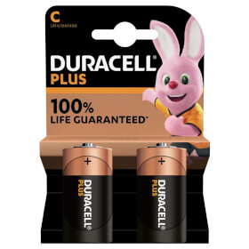 Duracell Plus +100% Alkaline - Batterie C (MN1400 / LR14) 1.5 V