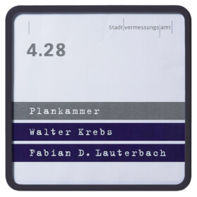 VARIO SIGN Türschild Rondo Rahmen: ABS - Kunststoff, 