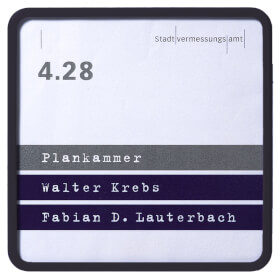 VARIO SIGN Türschild Rondo mit hochwertigem ABS-Kunststoffrahmen in verschiedenen Farbvarianten