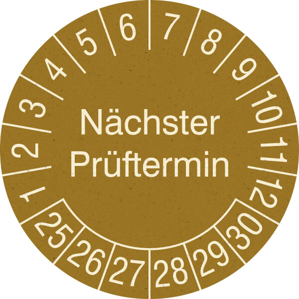 200 Prüfetiketten 30 Mm – Nächster Prüftermin 2025–2030, Wetterfest, Permanent Klebend, Made In Germany 200 Prüfetiketten 30 Mm – Nächster Prüftermin 2025–2030, Wetterfest, Permanent Klebend, Made In Germany