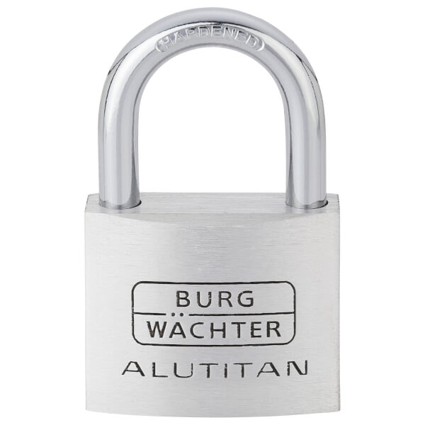 Burg Wächter Zylinder - Vorhangschloss AluTitan 770 50 massiver Aluminiumkörper, doppelt verriegelt