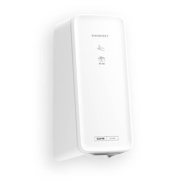 CWS NT elektrischer Desinfektions - Gel Spender PureLine Desinfect Sensorspender berührungslose Seifenausgabe für 400 Portionen