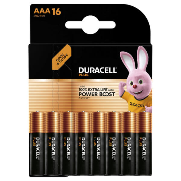 Duracell Plus Power Boost Alkaline Batterie AAA (MN2400 / LR3) 1.5 V