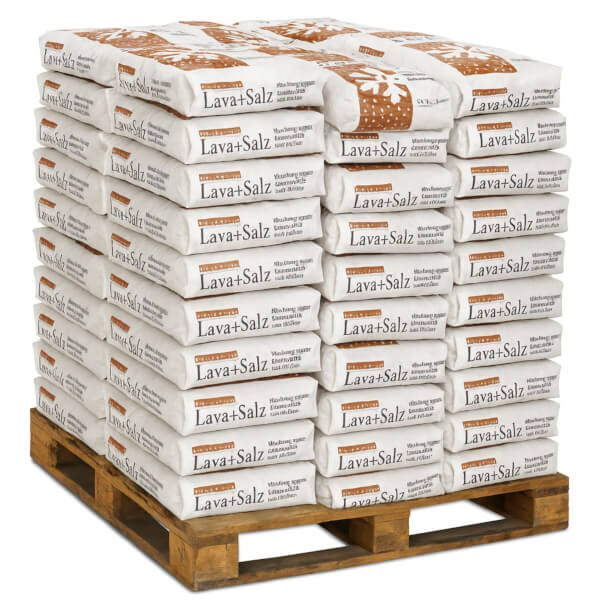 Lava - Salz Gemisch 1080 kg Streugut mit Auftausalz mit Wirkung bei Glätte bis - 9°C
