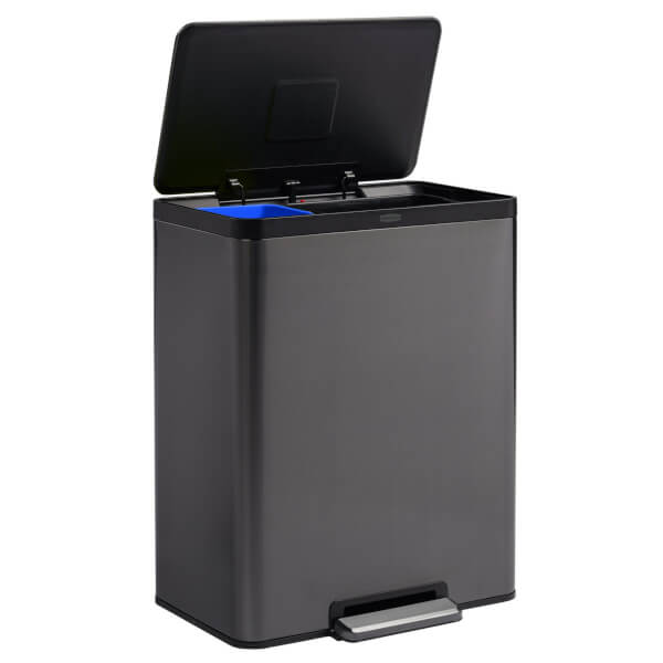 Rubbermaid Tretabfalleimer Elite hochwertiger Edelstahl - Abfalleimer mit Softclose und Beutelhalter