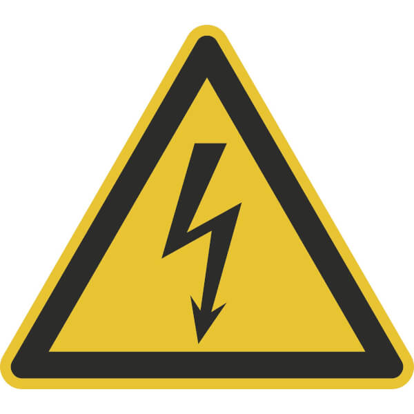 Warnschild Warnung vor elektrischer Spannung