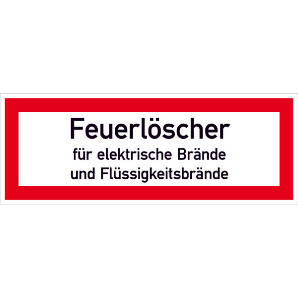 Brandschutzschild Feuerlöscher, für Innen- und Außenbere