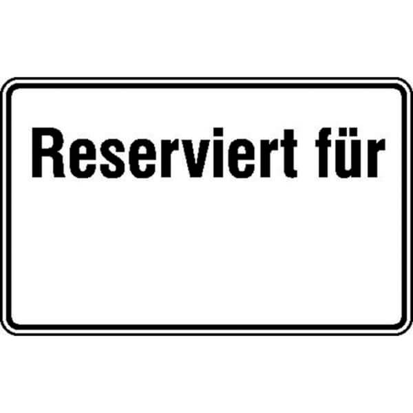 Parkplatzkennzeichnung / Hinweisschild Reserviert für  direkt