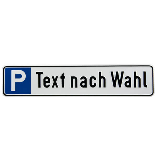 1 Stück Kennzeichen Parkplatzschild Wunschkennzeichen Nummernschild P, 7,99  €