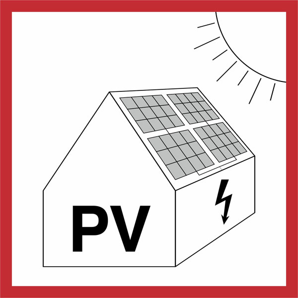 Zubehör - PV-Diebstahl - Aufkleber Warnung vor Gefahren durch  Photovoltaikanlage Gebäude mit PV-Anlage - Schutz für Module &  Wechselrichter - Secondsol