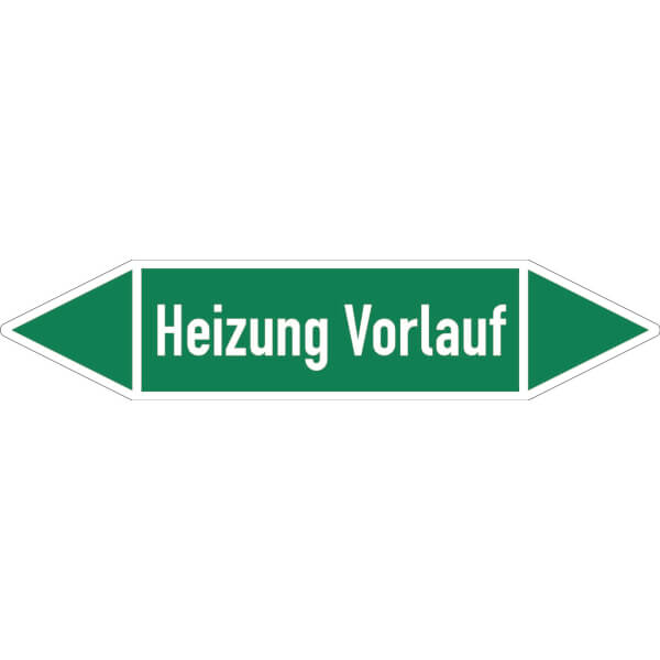Rohrleitungspfeil Heizung Vorlauf