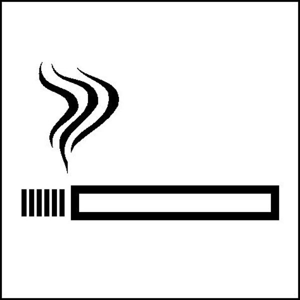 Edelstahl Rauchverbot Nichtraucher Schild für Rrestaurant Hotel Tabelle 