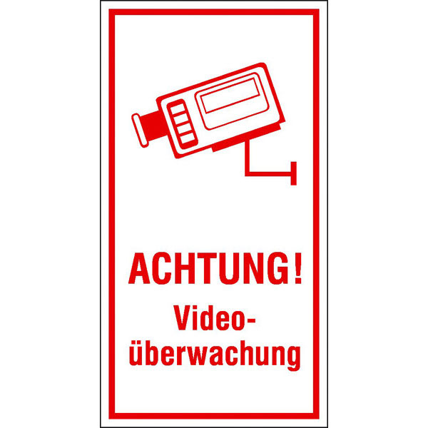 Schild Videoüberwachung / Dieses Objekt wird videoüberwacht