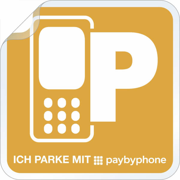 EASYPARK Easy Park compacte glassticker voor auto (5 x 4 cm) voor