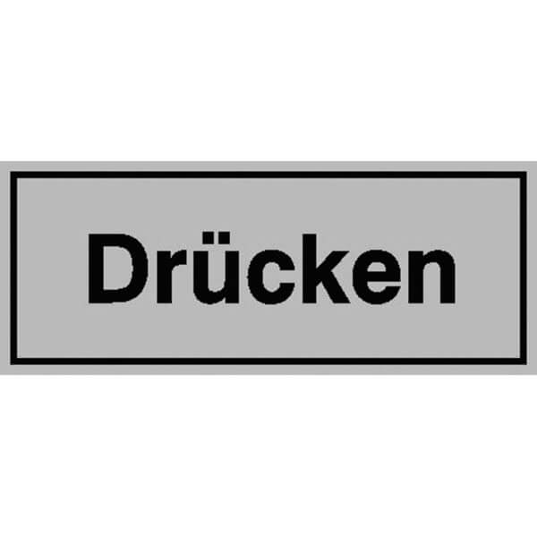 Tür-Aufkleber/Türschild Drücken-Ziehen mit Richtungspfeil